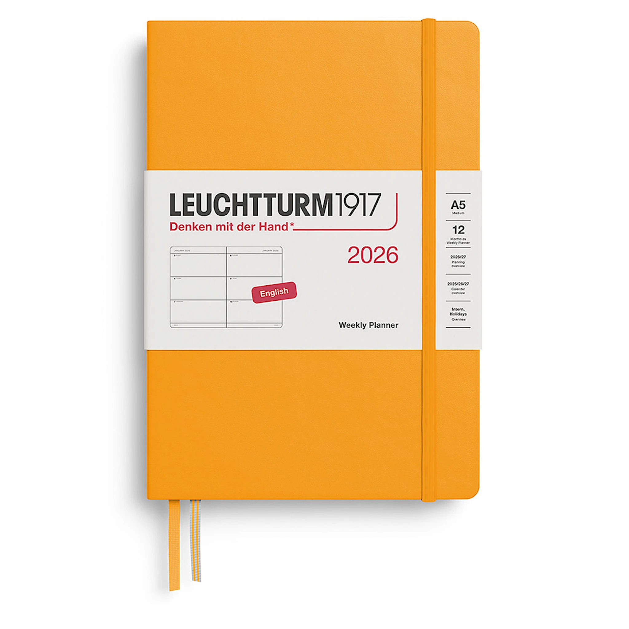Produktbilde for Weekly Planner 2026 A5 Rising Sun Leuchtturm1917