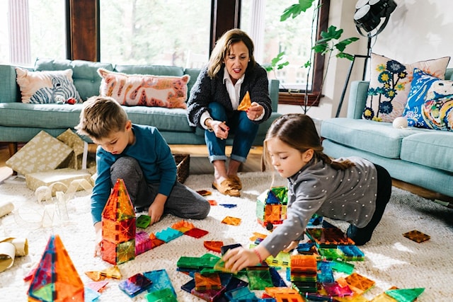 Produktbild 3 för Magna-Tiles Clear Colours 100 bitar