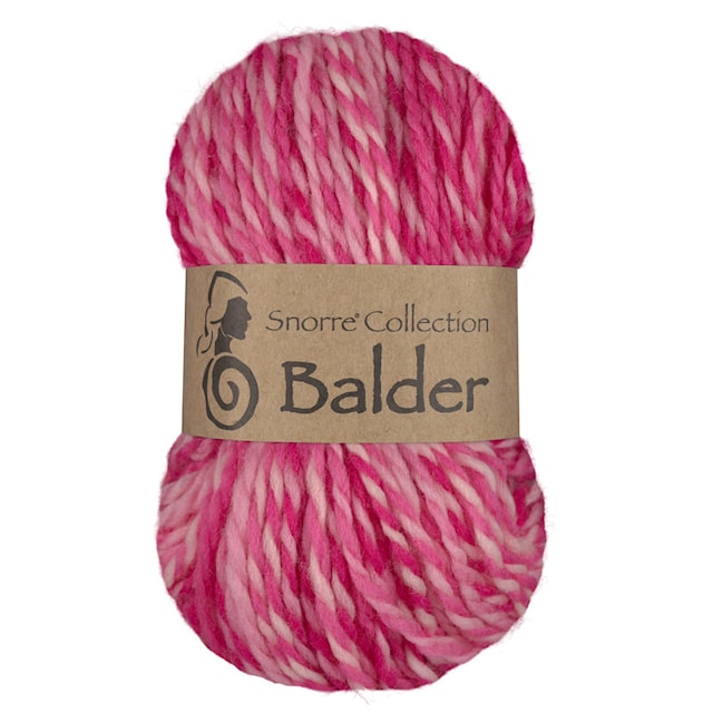 Balder Enfargede Ull 100 gr Rosa 863 Viking Snorre
