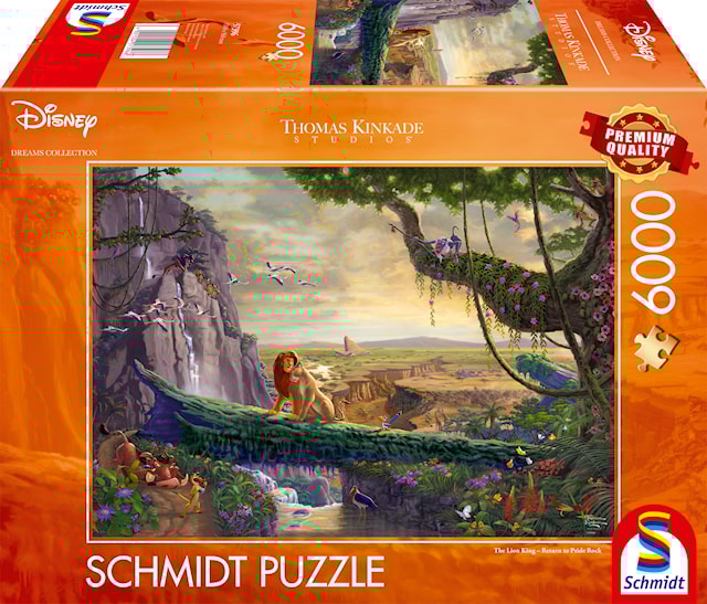 Tuotekuva 1 - Palaapelit Disney The Lion King Return to Pride Rock 6000 palaa, Schmidt