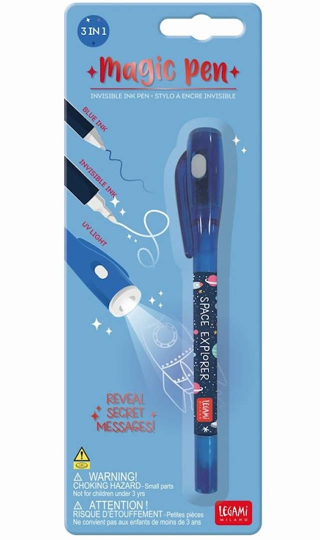 Produktbild 1 för Hemlig Penna Med Osynligt Bläck Space Legami