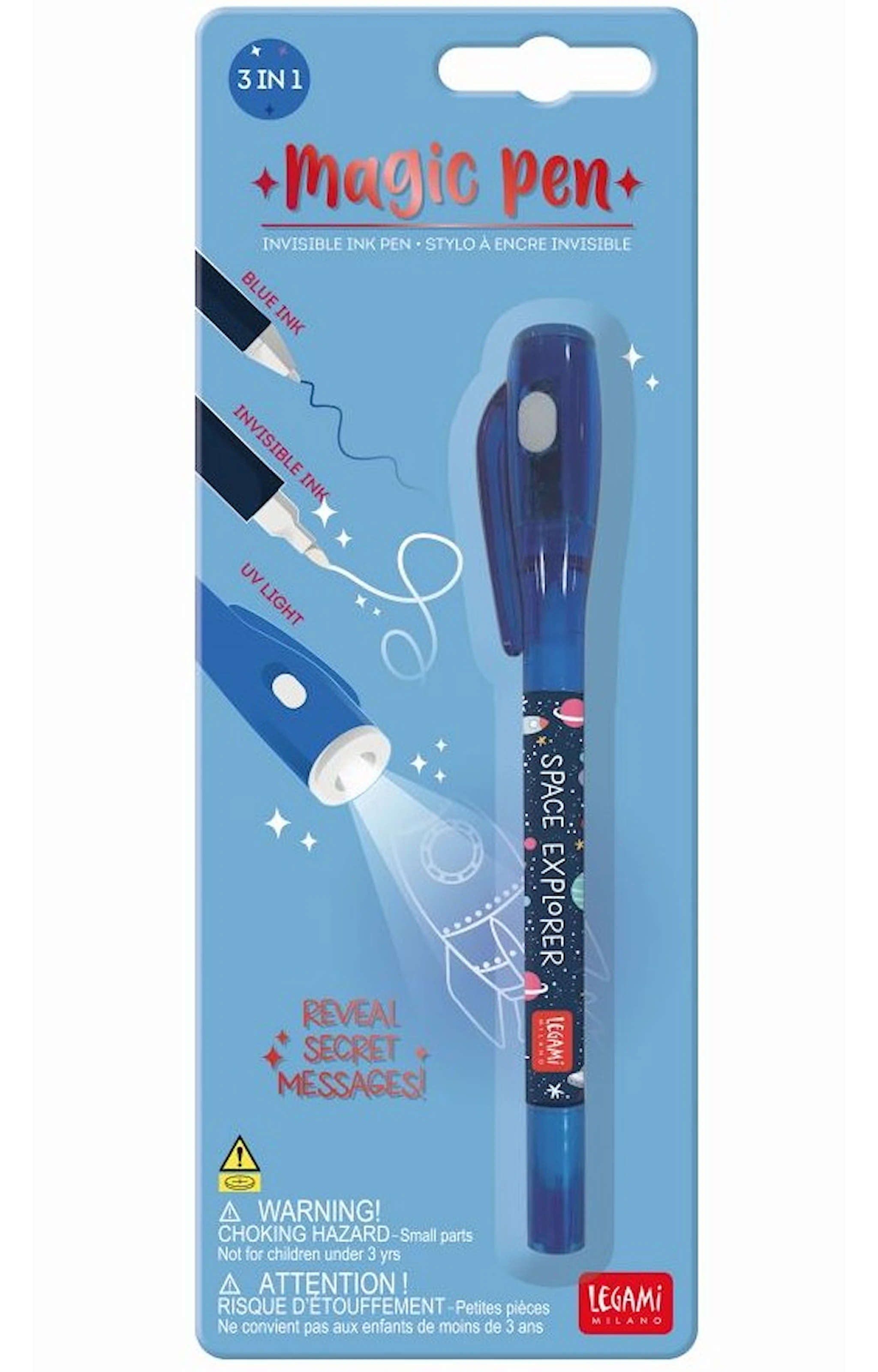 Tuotekuva ille Salainen Kynä Näkymättömällä Musteella Space Legami