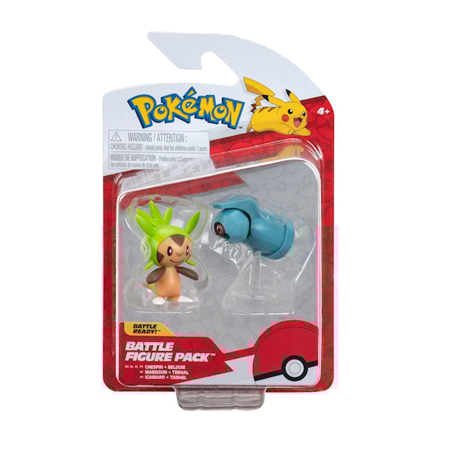 Produktbild 6 för Pokemon Actionfigur 2-pack Chespin And Beldum