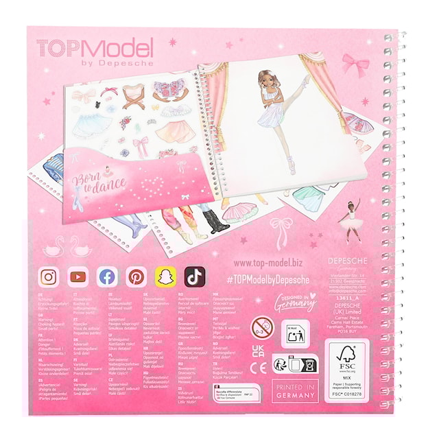 Tuotekuva 4 - Dress Me Up Tarrakirja Baletti TOPModel