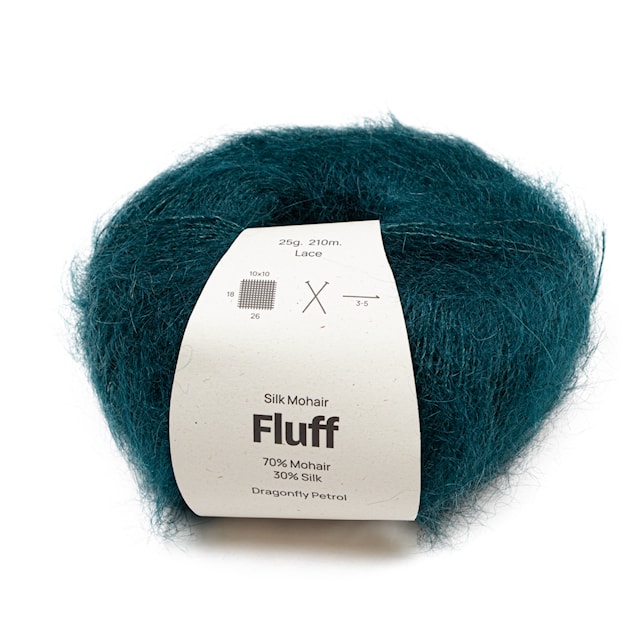 Silk Mohair Fluff 25 gr Dragonflyg petrol A792 Adlibris