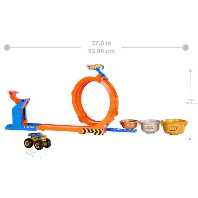 Produktbild 2 för Hot Wheels Monster Trucks Loop & Flip Trophy Challenge