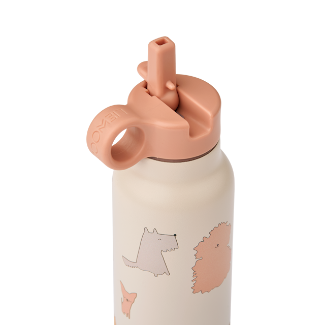 Produktbild 2 för Falk Vattenflaska 350 ml Cats and Dogs/Sandy Liewood