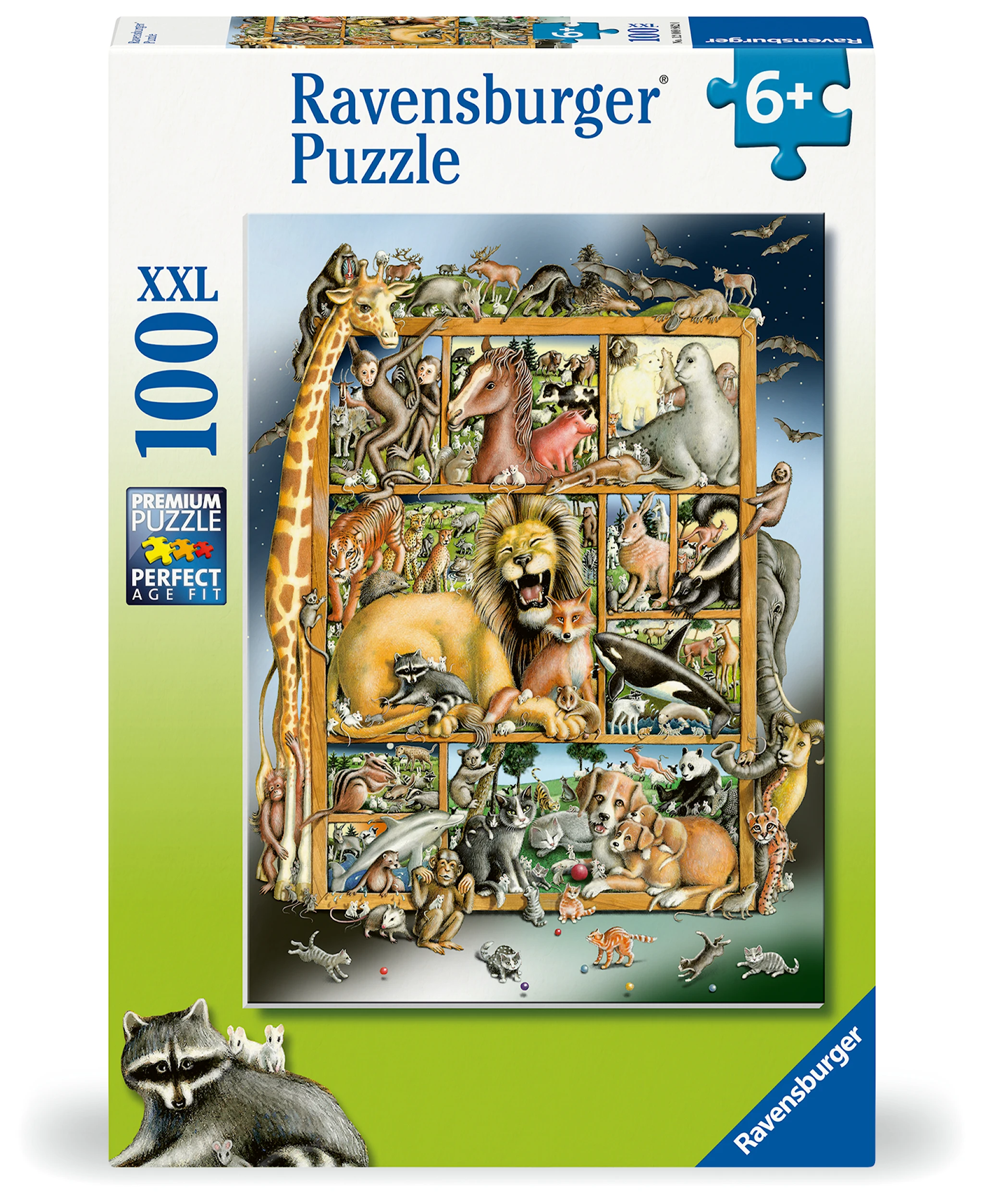 Tuotekuva ille Palapelit Animals On The Shelf 100 palaa, Ravensburger