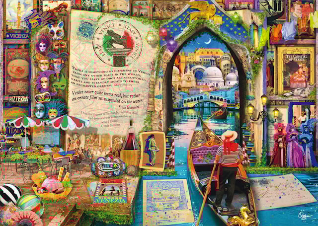 Produktbilde 2 for Memories Of Venice Puslespill 1000 Brikker Schmidt