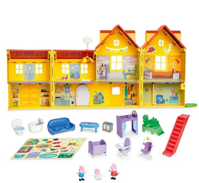Produktbilde 2 for Familiens store hus-lekesett med figurer av Peppa Gris