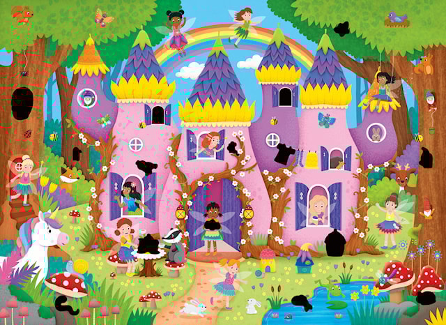 Produktbild 2 för Magiskt Pussel Sagoslott Galt