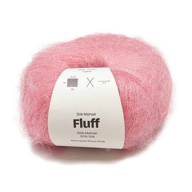 Silk Mohair Fluff 25 gr Marzipan Rose pink A807 Adlibris