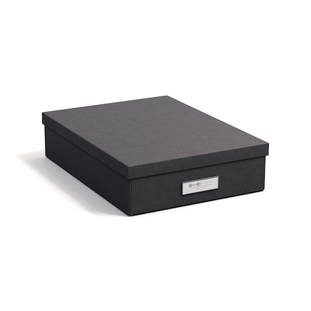 Produktbilde 3 for Oppbevaringsboks Kleo A4 Black Bigso Box of Sweden