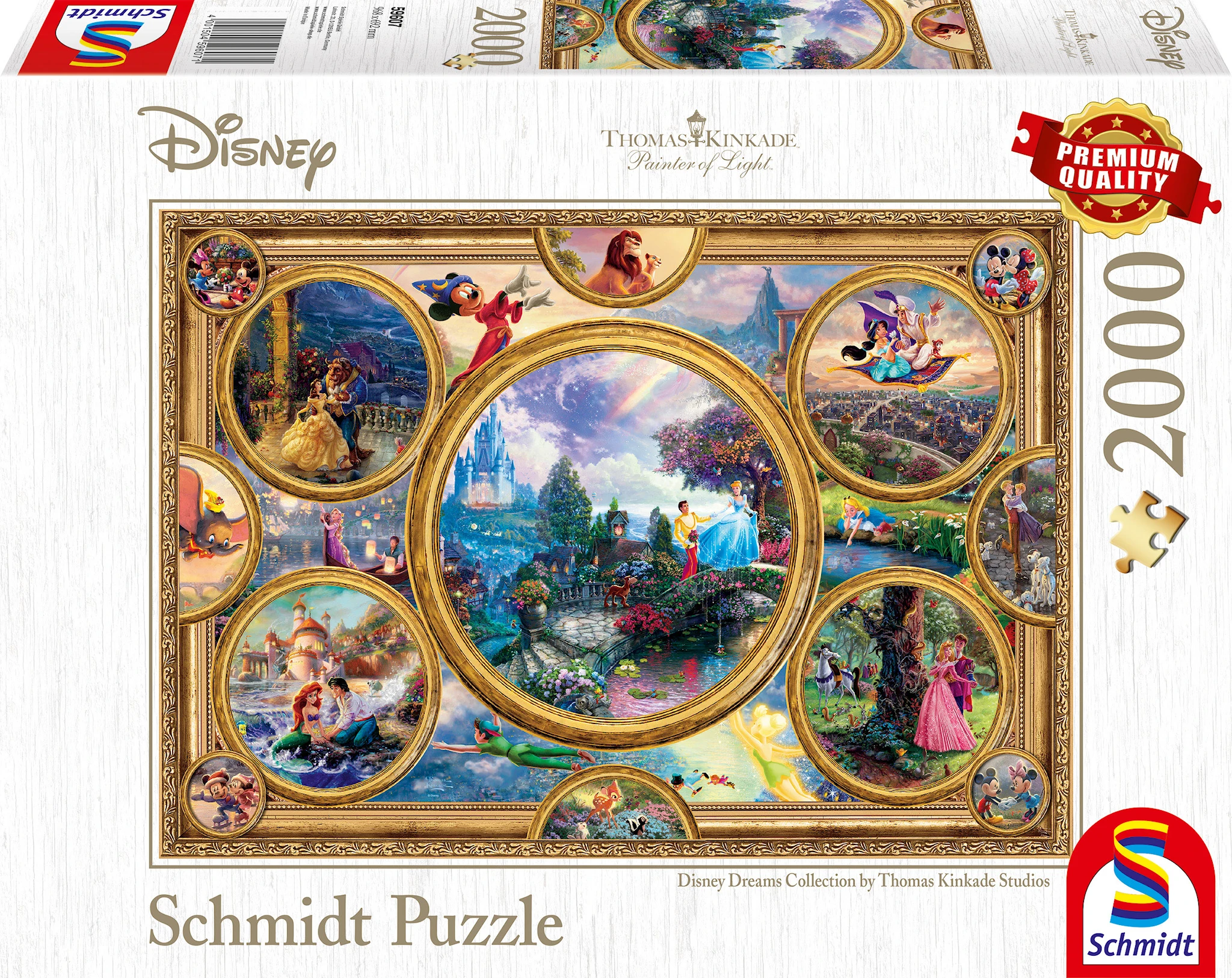 Produktbild för Disney Dreams Collection Thomas Kinkade Pussel 2000 bitar Schmidt