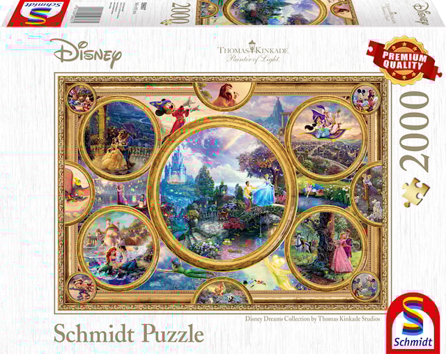 Produktbild 1 för Disney Dreams Collection Thomas Kinkade Pussel 2000 bitar Schmidt