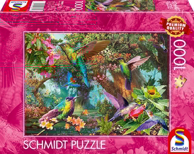 Tuotekuva 1 - Palapeli Hummingbirds in a burst of colour 1000 palaa Schmidt