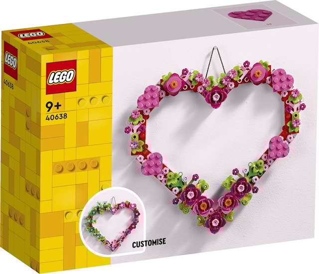 Tuotekuva 1 - Sydänkoriste LEGO® Iconic (40638)