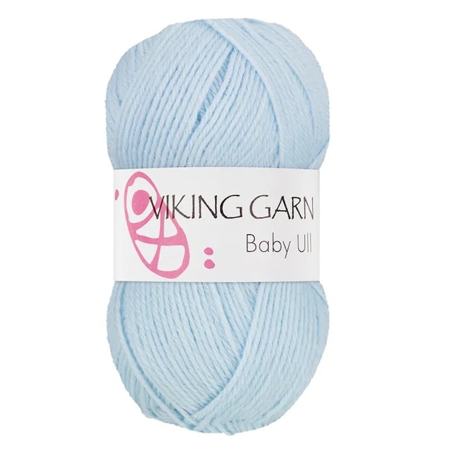 Baby Ull 50 g vaaleansininen Viking Garn