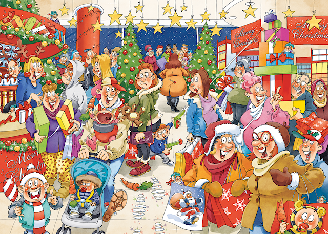 Produktbilde 2 for Wasgij Christmas 10 - Mystery Shopper! Puslespill 1000 brikker