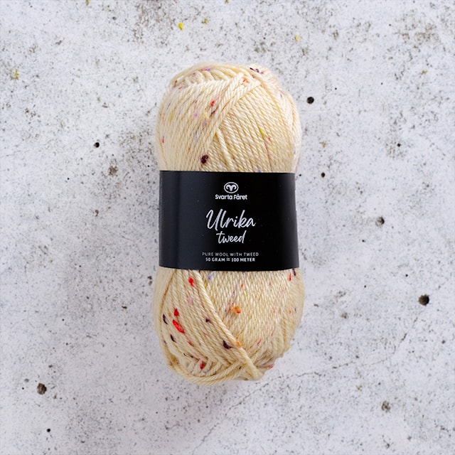 Ulrika Tweed Ullmiks 50 g Champagne 004 Svarta Fåret