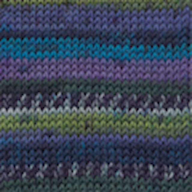 Fabel Print Garn Ullmix 50 g Grön/Turkos (677) Drops