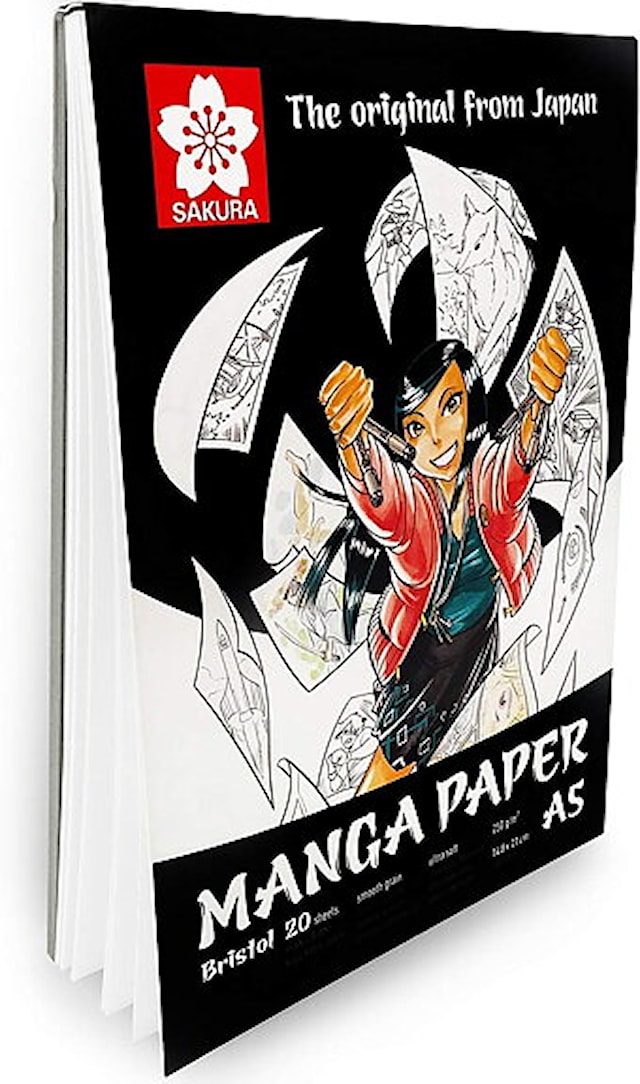 Tuotekuva 3 - Piirustuslehtiö Sakura Manga paperilehtiö A5 250g 20 arkkia