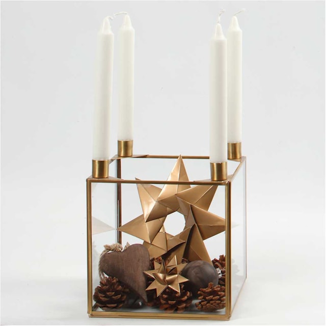 Produktbild 2 för Origamipapper guld 10x10 cm 128 g 20 ark