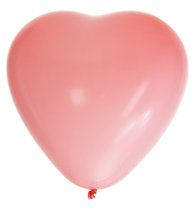 Ballonger Hjärtan rosa 8-pack