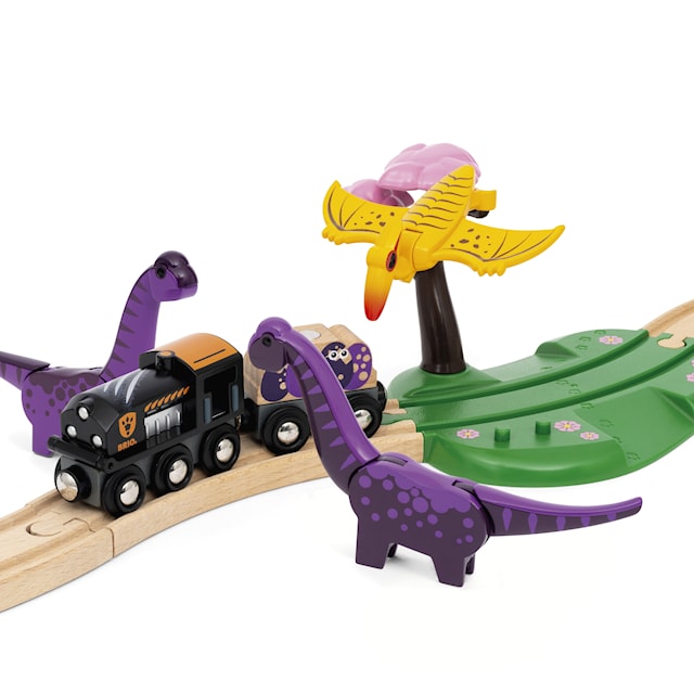 Produktbild 3 för Brio World Dinosaur Adventure Tågbana (36094)