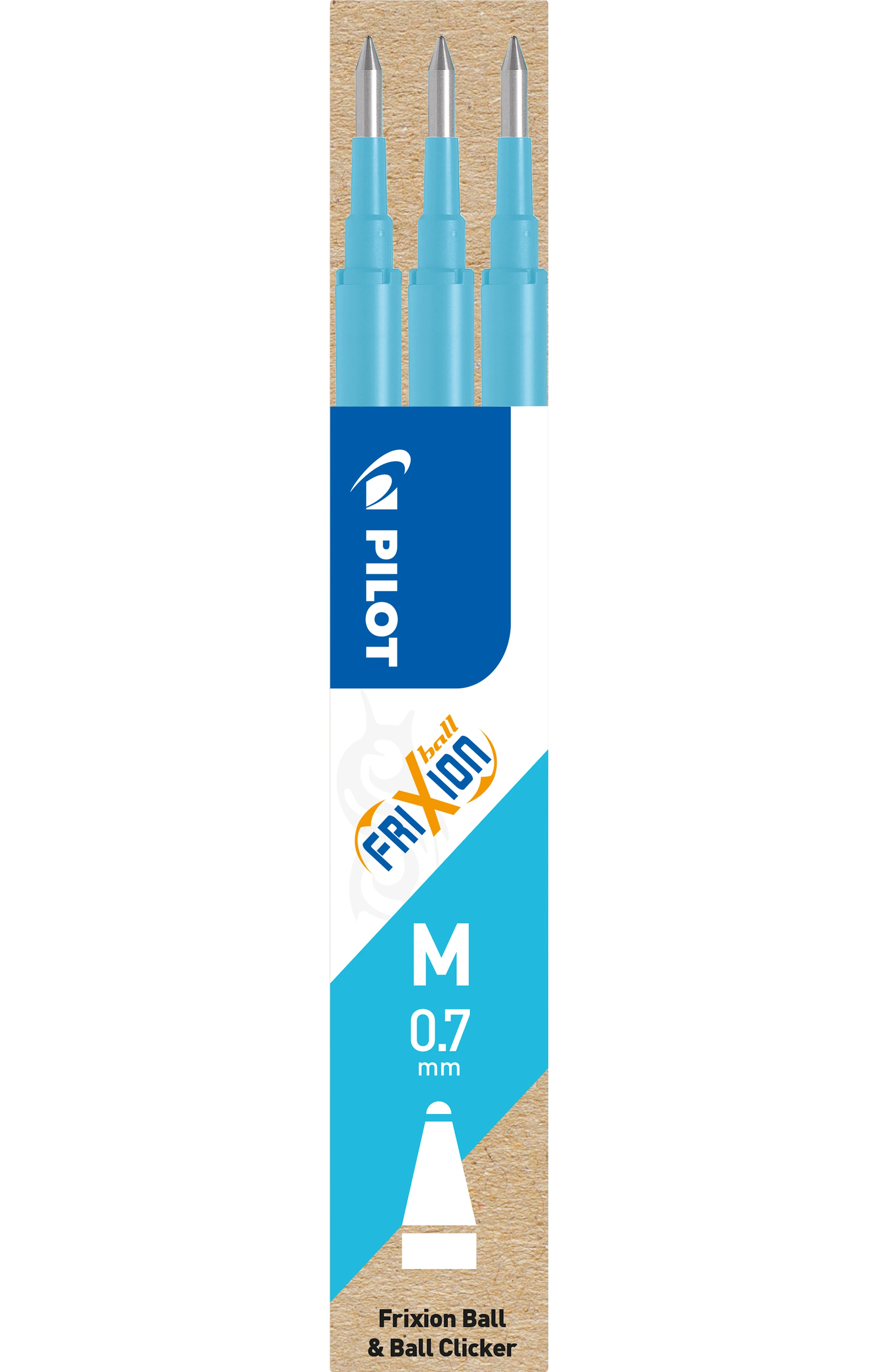 Produktbilde for Refill Frixion 0,7 Lyseblå 3 stk Pilot