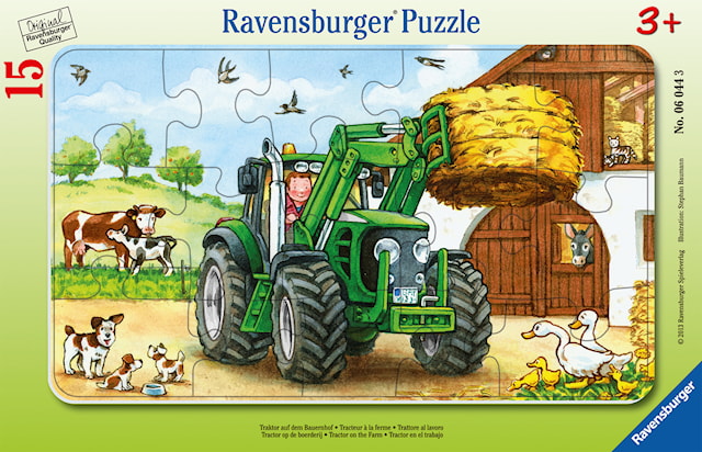 Tractor On The Farm Barnpussel 15 bitar, Ravensburger