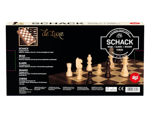 Produktbild 4 för Schack Deluxe, Alga (SE/FI/NO/DK/EN)