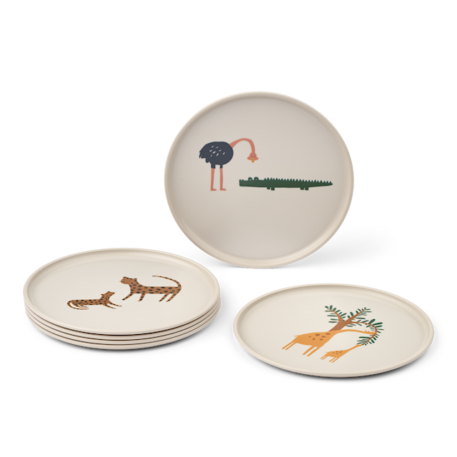 Produktbilde 1 for Remco Barnetallerken 6-Pack All Together/Sandy Liewood