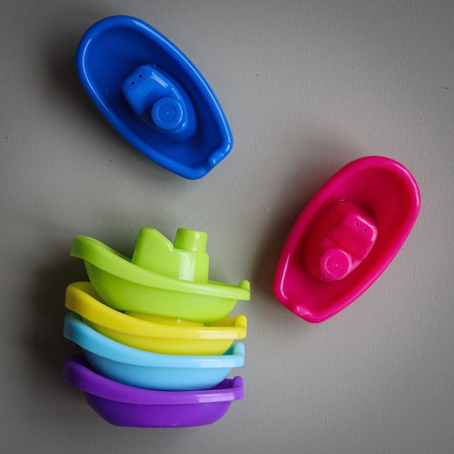 Produktbild 2 för Badleksaker, Båtar + Koralldjur