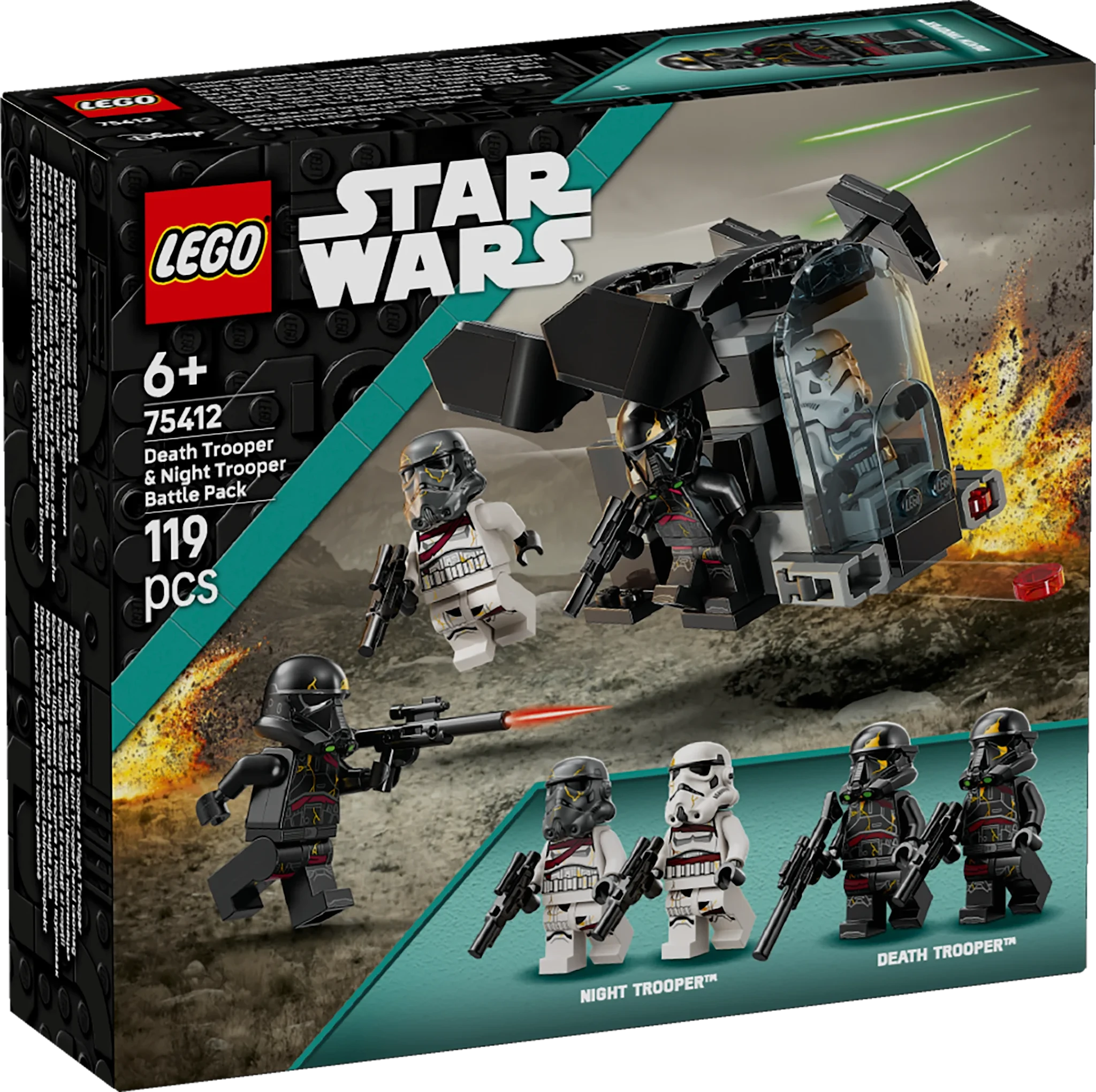 Tuotekuva ille Kuolonsotilaan ja yön iskusotilaan taistelupakkaus LEGO® Star Wars™ (75412)