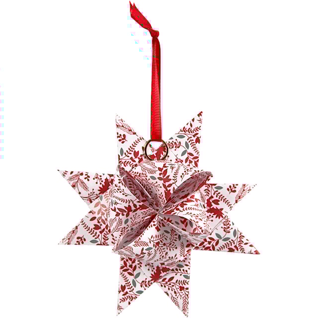 Tuotekuva 3 - Paperisuikaleet, Pit. 44+78 cm, halk. 6,5+11,5 cm, Lev: 15+25 mm, punainen, valkoinen, 48 suikaleet/ 1 pkt