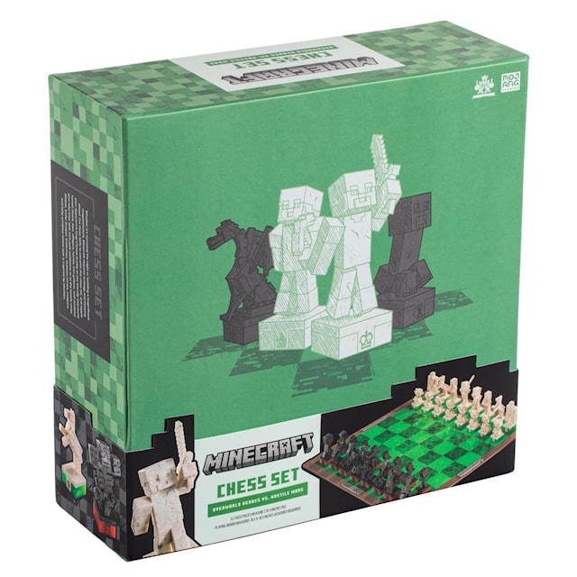Produktbild 2 för Minecraft - Chess Set Overworld Heroes vs Hostile Mobs