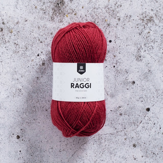 Tuotekuva 1 - Junior Raggi Lanka Villasekoitus 50 g Warm Red Järbo