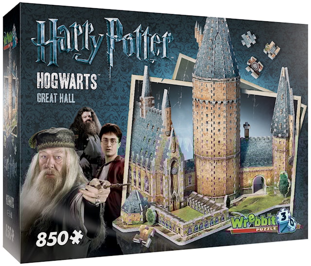 Produktbild 1 för 3D Pussel Den stora salen 850 bitar Harry Potter