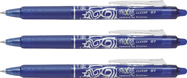 Bläckpenna Frixion Clicker 3-p Blå, Pilot
