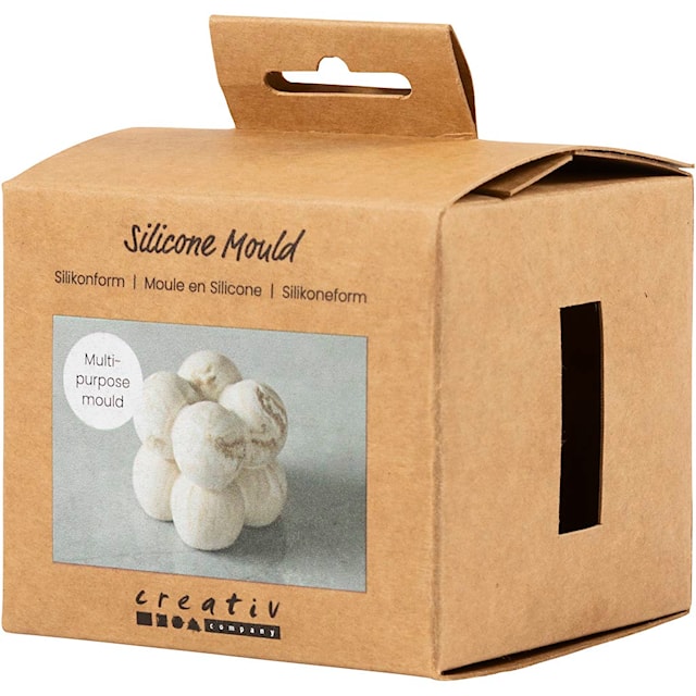 Produktbild 7 för Silikonform för gjutning fyrkantig med bubblor höjd 4 cm Creativ Company