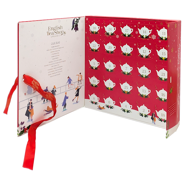 Produktbild 2 för Adventskalender Bok Santa Red Te 50g English Tea Shop