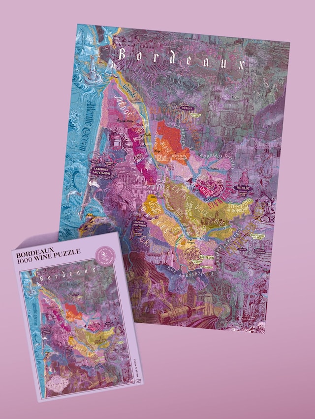 Tuotekuva 3 - Wine Puzzle - Bordeaux 1000 palaa, Water & Wines