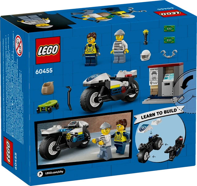 Produktbild 4 för Polisens motorcykeljakt LEGO® City (60455)