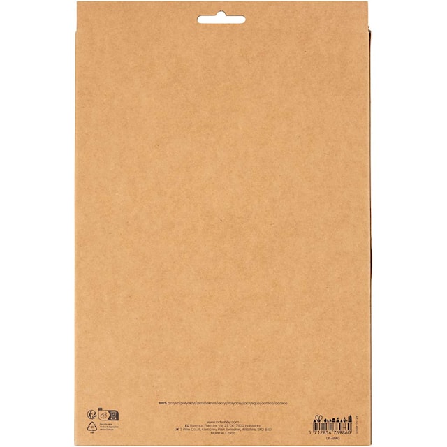 Produktbilde 2 for Hobbyfilt, A4, ark 210x297 mm, tykkelse 2 mm, halloween farger, 10 stk./ 1 pk.