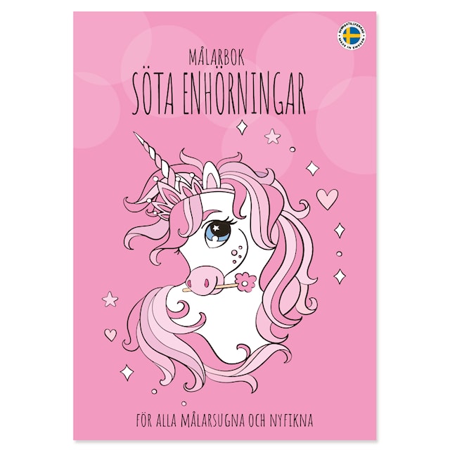 Produktbild 1 för Målarbok Söta Enhörningar Gullers