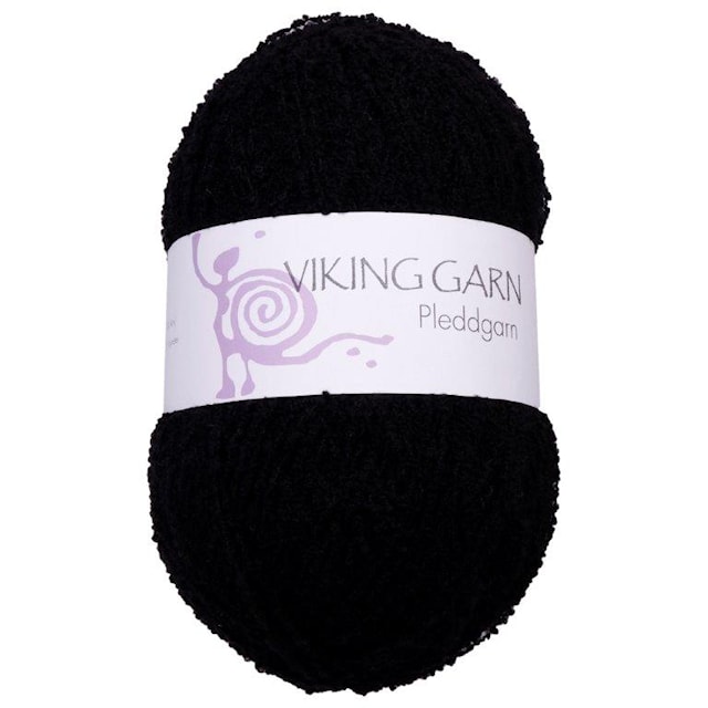 Pleddgarn Garn Akrylmix 350 g Svart 703 Viking Garn