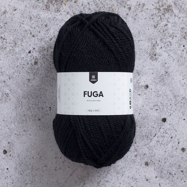 Fuga Garn Ullmix 50 g Svart (60117) Järbo