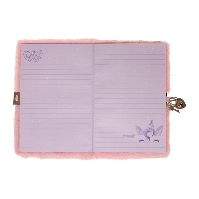 Produktbilde 2 for Enhjørning Dagbok Fluffy med lås