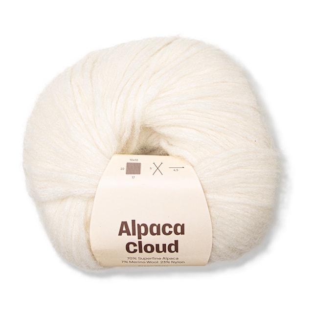 Alpaca Cloud 50 g Cream White A264 Adlibris